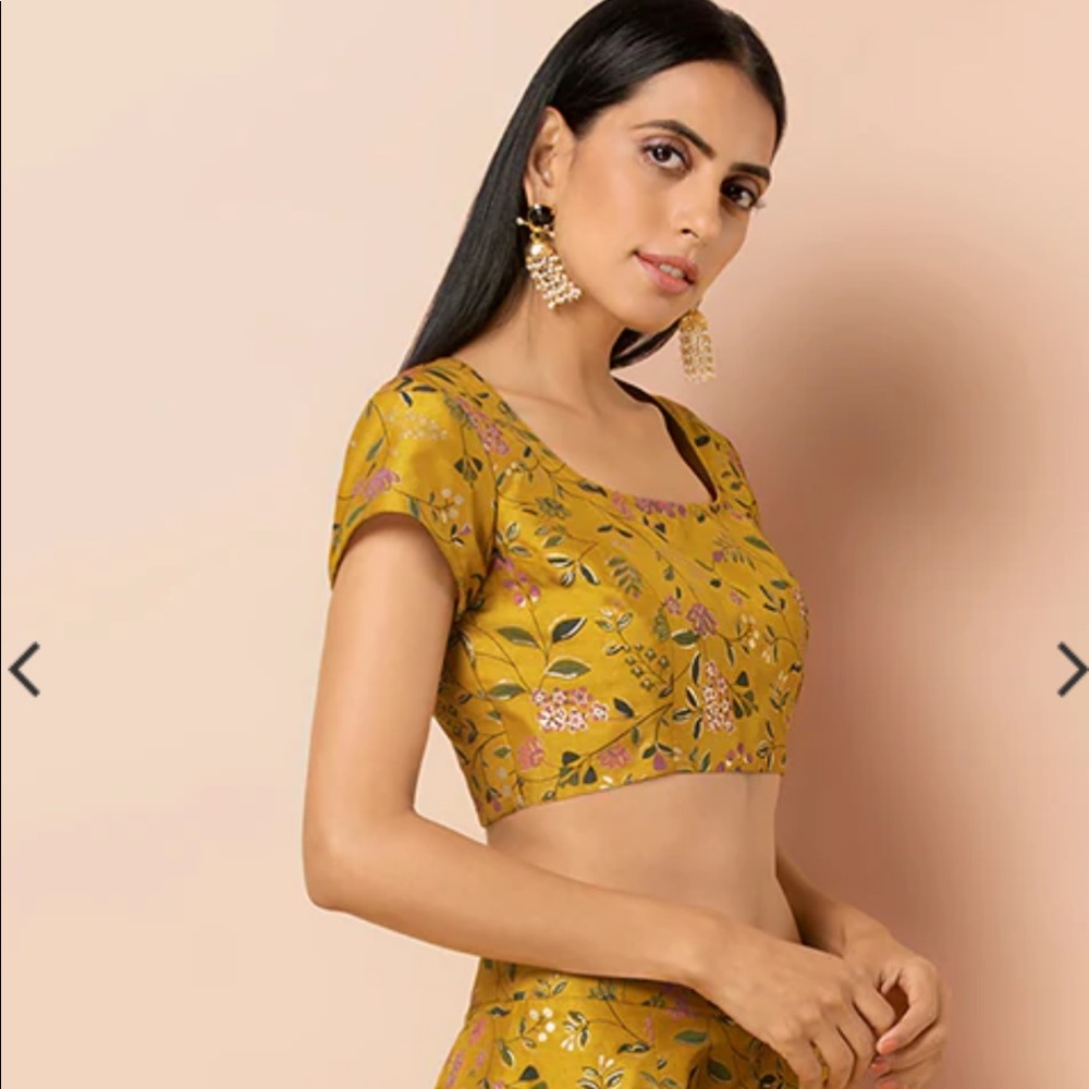 Mustard crop top